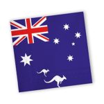 20 Servietten mit Australien Motiv